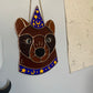 Blue Wizard Bear Stained Glass Suncatcher