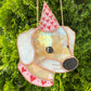Lovely Heart Lab Stained Glass Suncatcher