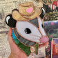 Love Cowboy Opossum Stained Glass Suncatcher