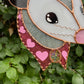 Lovely Cowboy Opossum Stained Glass Suncatcher