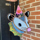 Tulip Wizard Mini Opossum Stained Glass Ornament