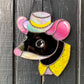 Banana Mouse Stained Glass Suncatcher