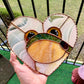Lovely Frog Stained Glass Suncatcher