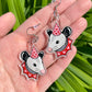 Lovely Opossum Acrylic Earrings