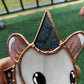 Mini Van Gogh Wizard Rat Stained Glass Ornament