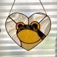 Lovely Frog Stained Glass Suncatcher