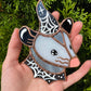 Mini Spiderweb (version 2) Wizard Opossum Stained Glass Suncatcher