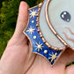 Violet Wizard Rat Mini Stained Glass Suncatcher