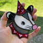 Mini Red Lovely Opossum Stained Glass Ornament