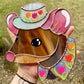Tulip Mouse Stained Glass Suncatcher
