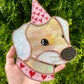 Lovely Heart Lab Stained Glass Suncatcher