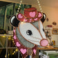 Lovely Cowboy Opossum Stained Glass Suncatcher
