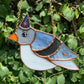 Wizard Pigeon Stained Glass Suncatcher