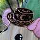 Celestial Cowboy Mouse Stained Glass Suncatcher
