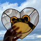 Lovely Frog Stained Glass Suncatcher