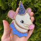 Periwinkle Wizard Rat Mini Stained Glass Suncatcher