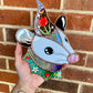 Tulip Wizard Opossum Stained Glass Suncatcher