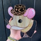 Celestial Cowboy Mouse Stained Glass Suncatcher
