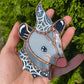 Mini Spiderweb (version 2) Wizard Opossum Stained Glass Suncatcher