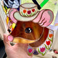 Tulip Mouse Stained Glass Suncatcher