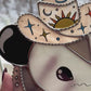 Pastel Celestial Cowboy Opossum Stained Glass
