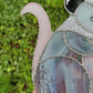 Silver Wizard Opossum Stained Glass Suncatcher