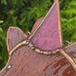Mini Rose Gold Wizard Fox Stained Glass Suncatcher