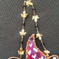 Lovely Wizard Opossum Stained Glass Suncatcher