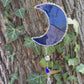 Blue and Silver Sun and Moon Suncatcher