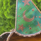 Green Wizard Puppy Stained Glass Suncatcher