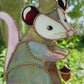 Acorn Wizard Opossum Stained Glass Suncatcher