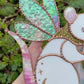 Golden Fairy Rat Stained Glass Suncatcher