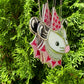 Mini Pink Valentine Opossum Stained Glass Suncatcher