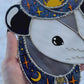 Celestial Cowboy Opossum Stained Glass