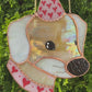 Lovely Heart Lab Stained Glass Suncatcher