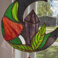 Autumn Amethyst Stained Glass Suncatcher
