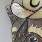 Mushroom Raccoon Cowboy Stained Glass Suncatcher
