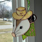 Green Cowboy Opossum Suncatcher