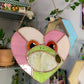 Lovely Frog Stained Glass Suncatcher
