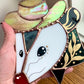 Golden Cowboy Opossum Suncatcher