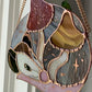 Mushroom Opossum Stained Glass Suncatcher