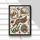 Traditional Tattoo Rat Flash Sheet Print- 8.5" x 11"