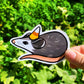 Candy Corn Hat Opossum Halloween Waterproof Sticker