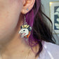 Cowboy Opossum Earrings