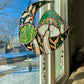 Emerald Green Mushmoon Stained Glass Suncatcher