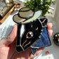 Mini Skunk Cowboy Suncatcher