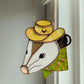 Green Cowboy Opossum Suncatcher