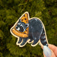 Pizza Raccoon Vinyl Waterproof Sticker 3"