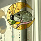 Sunkissed Opossum Moon Suncatcher