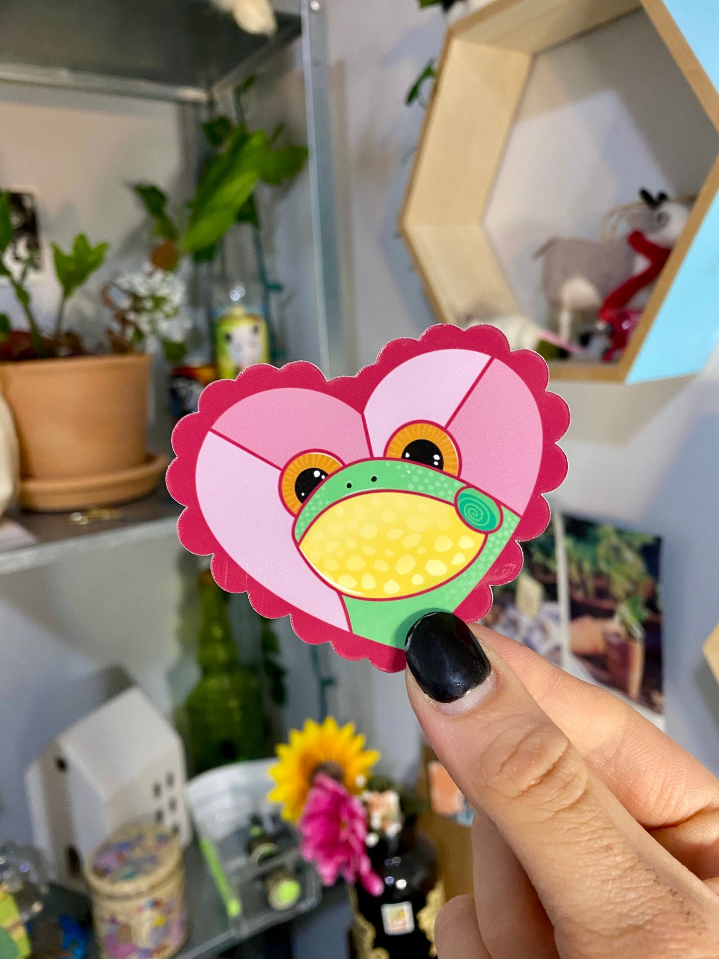 Lovely Frog Vinyl Waterproof Sticker 3"